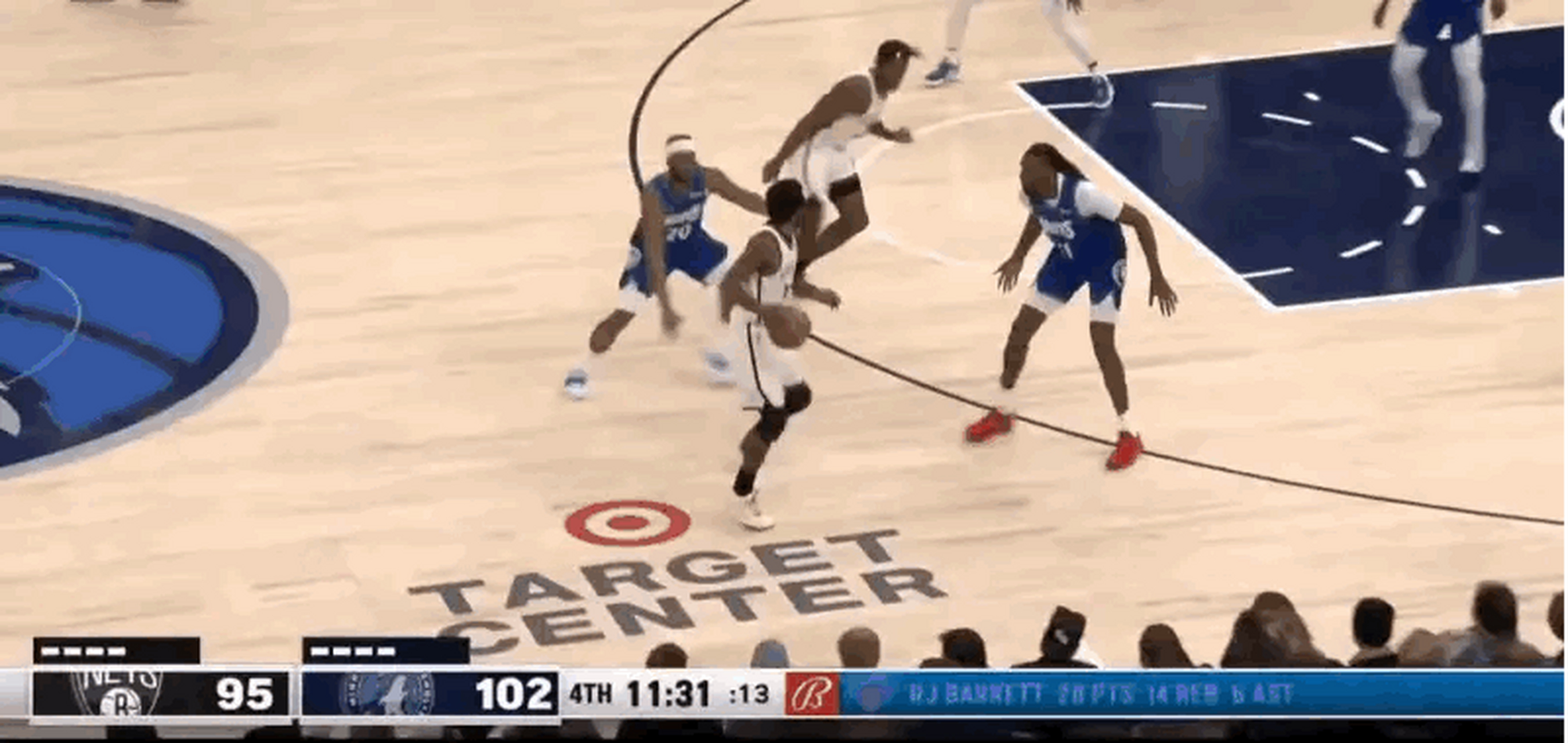 江苏队碾压篮网，戈贝尔扛起全队